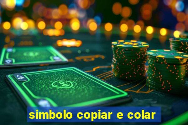 simbolo copiar e colar